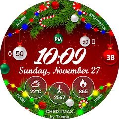 Christmas Lights Watch Face